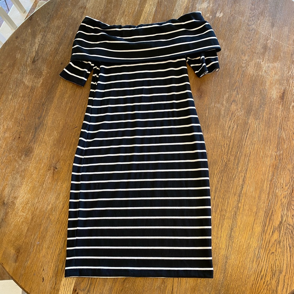 Juicy Couture off the shoulder dress.